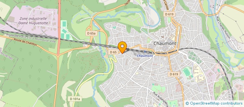 localisation de l'entreprise LE CLUB GEEK HAUT MARNAIS  CHAUMONT