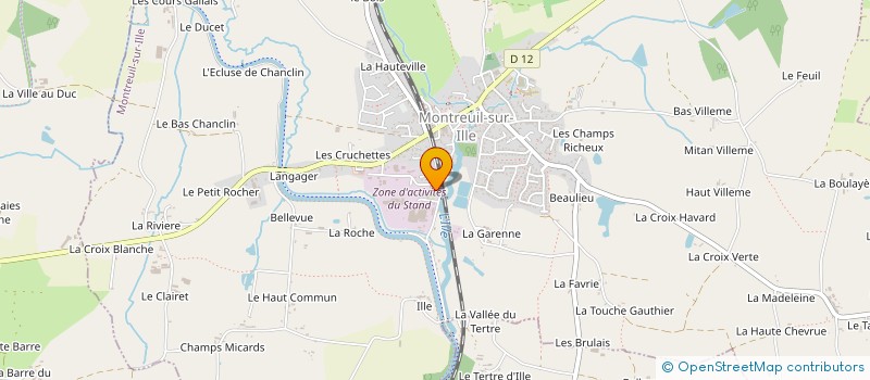 localisation de l'entreprise LE CLUB GT  MONTREUIL-SUR-ILLE