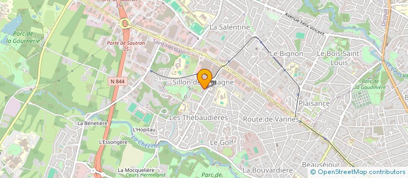 localisation de l'entreprise LE CLUB HERBLINOIS DES ATELIERS DE TRAVAUX LE CHAT  SAINT-HERBLAIN