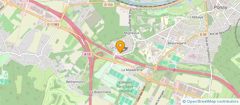 localisation de l'entreprise LE CLUB IA - REAL ESTATE  POISSY