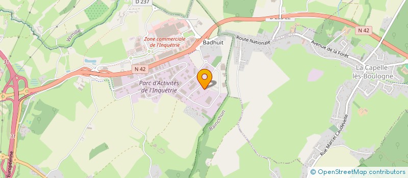 localisation de l'entreprise LE CLUB ITIUS  SAINT-MARTIN-BOULOGNE