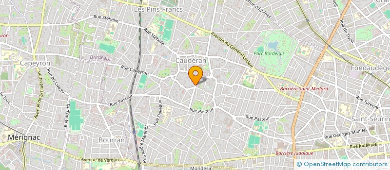 localisation de l'entreprise LE CLUB LA PLEIADE  BORDEAUX