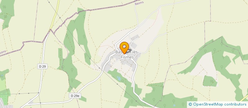 localisation de l'entreprise LE CLUB LATTE  BASLIEUX-LES-FISMES