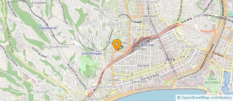 localisation de l'entreprise LE CLUB LYRIQUE à NICE
