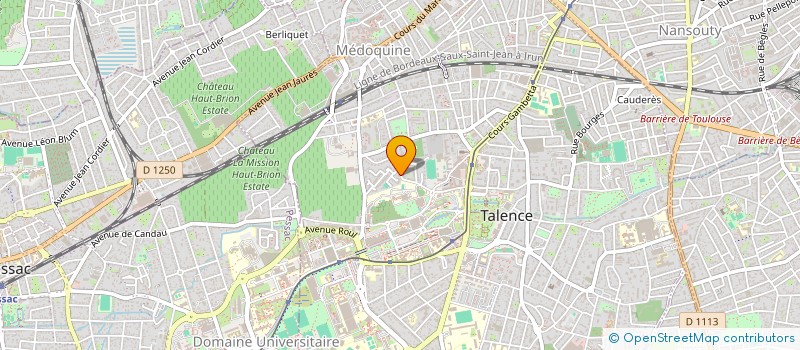 localisation de l'entreprise LE CLUB MONTGOLFIER  TALENCE