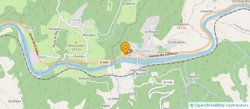 localisation de l'entreprise LE CLUB NAUTIQUE LIVINHAC  LIVINHAC-LE-HAUT