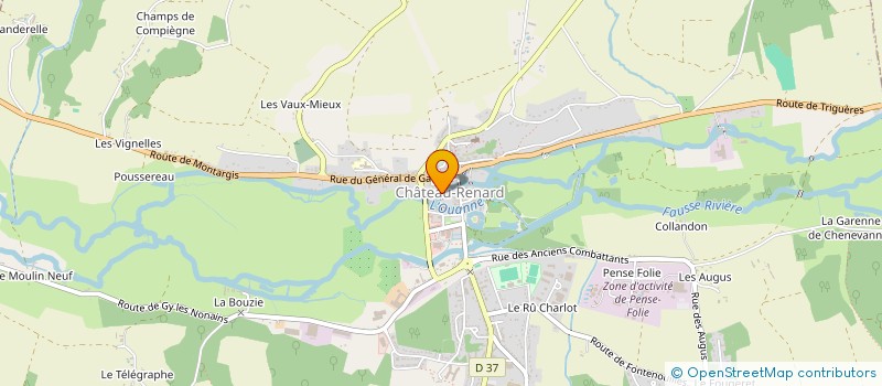 localisation de l'entreprise LE CLUB P3 à CHATEAU-RENARD