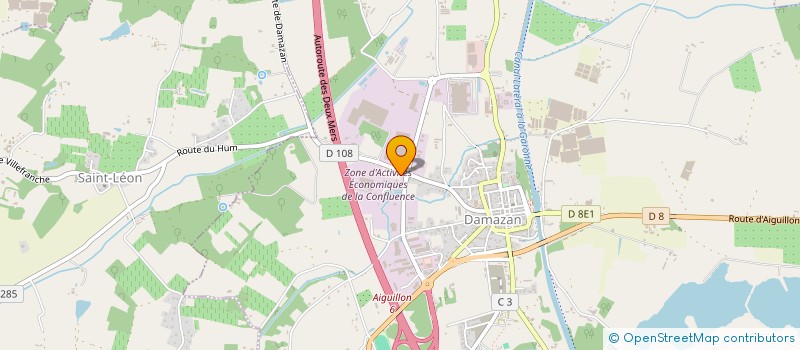 localisation de l'entreprise LE CLUB PADEL DAMAZAN  DAMAZAN