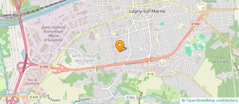 localisation de l'entreprise LE CLUB PHILO  LAGNY-SUR-MARNE