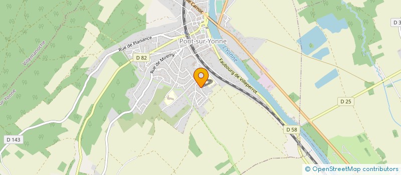 localisation de l'entreprise LE CLUB RNB  PONT-SUR-YONNE