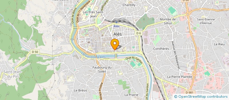 localisation de l'entreprise LE CLUB SARL à ALES