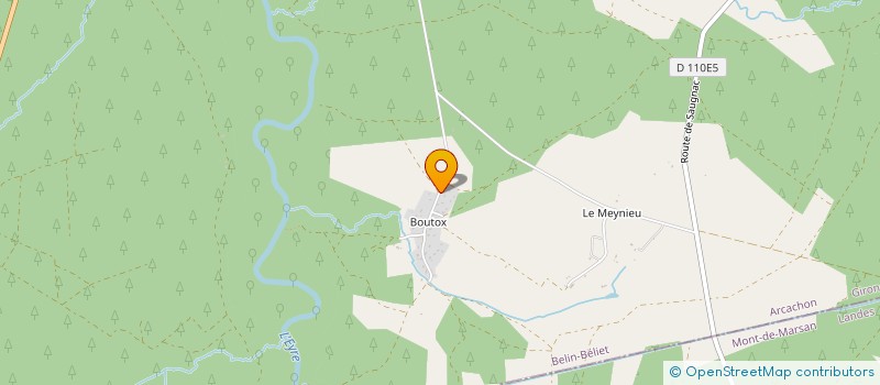 localisation de l'entreprise LE CLUZET  BELIN-BELIET