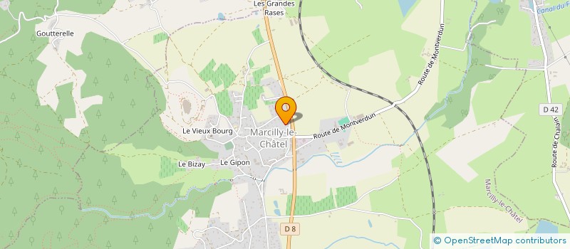 localisation de l'entreprise LE CO-TOIT DU RAVAT  MARCILLY-LE-CHATEL