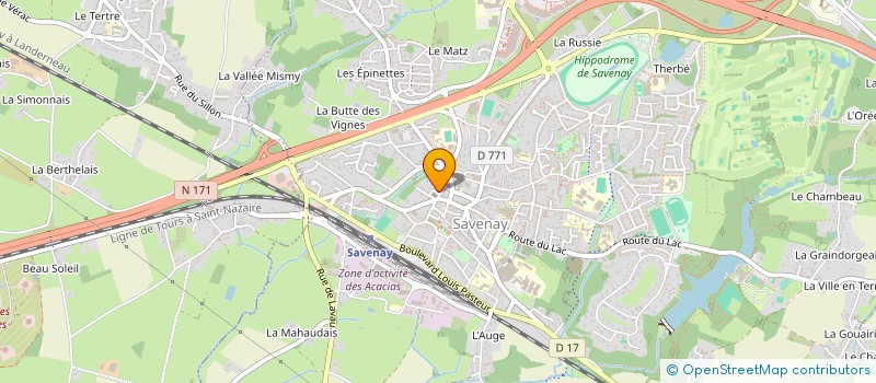 localisation de l'entreprise LE CO-WORK  SAVENAY