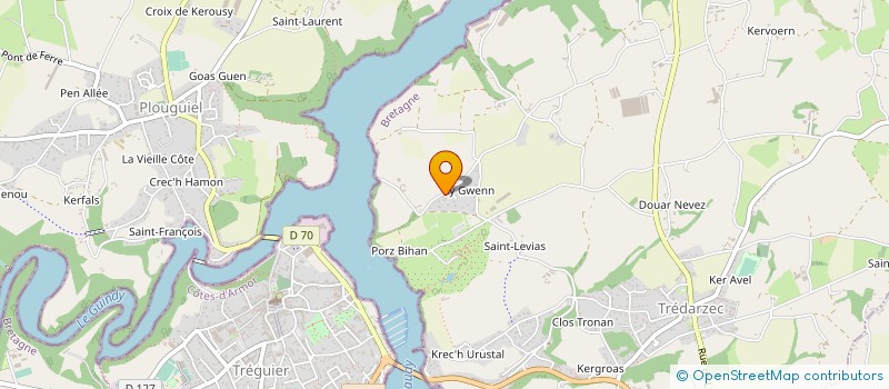 localisation de l'entreprise LE COADOU FRERES  TREDARZEC