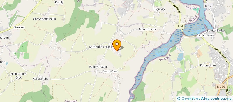 localisation de l'entreprise LE COAT-GUIMAEC  GUIMAEC