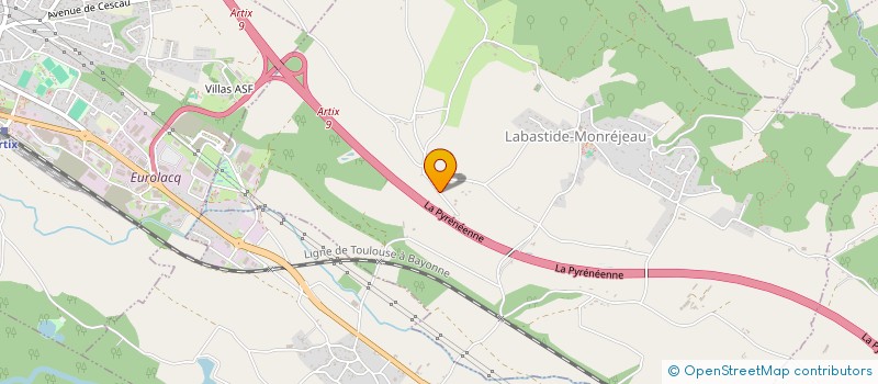 localisation de l'entreprise LE COCHON DE MIEL  LABASTIDE-MONREJEAU