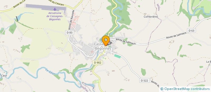 localisation de l'entreprise LE COCHON NOIR DES BERNADELLES  COMPS-LA-GRAND-VILLE