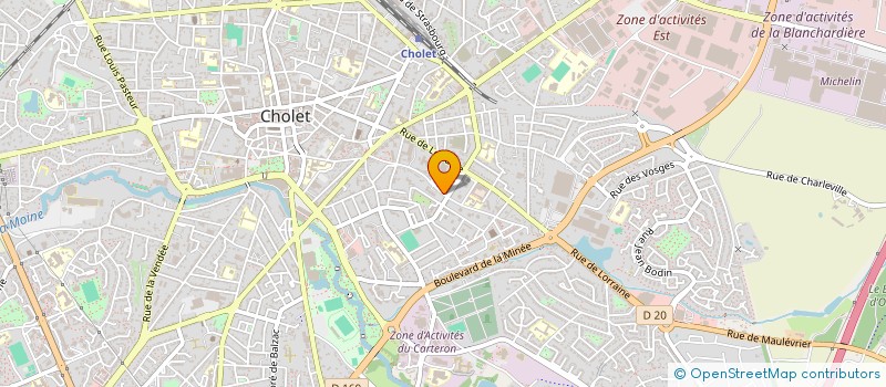 localisation de l'entreprise LE COCON à CHOLET