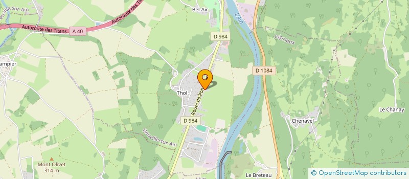 localisation de l'entreprise LE COCON  NEUVILLE-SUR-AIN