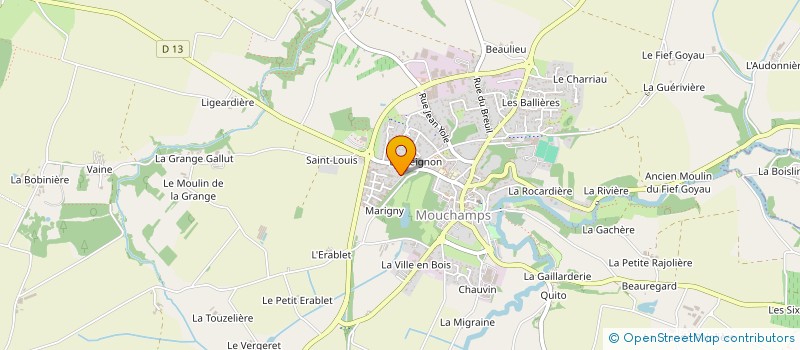 localisation de l'entreprise LE COCON CHAISSAC  MOUCHAMPS