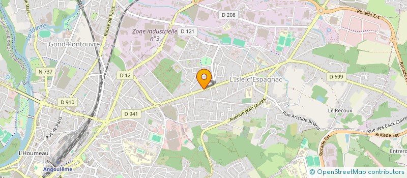 localisation de l'entreprise LE COCON D'IRINA à L'ISLE-D'ESPAGNAC