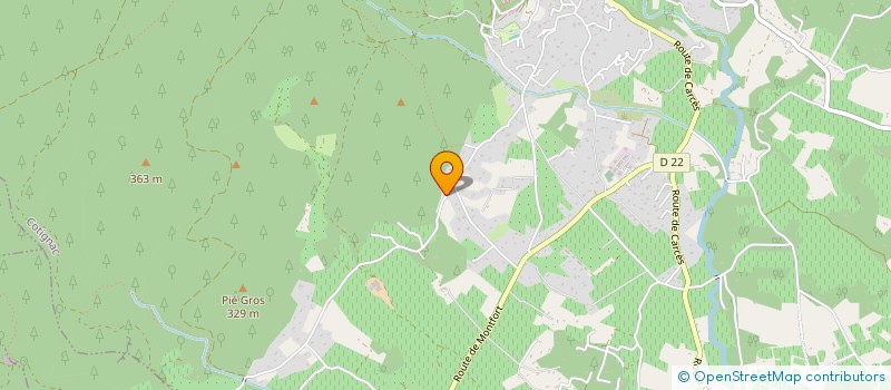 localisation de l'entreprise LE COCON DE CABROUSSE  COTIGNAC