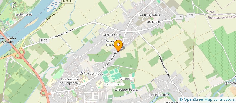 localisation de l'entreprise LE COCON DE CAMILLE à VINEUIL