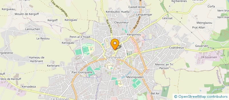 localisation de l'entreprise LE COCON DE MARIE à LESNEVEN