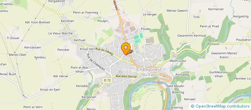 localisation de l'entreprise LE COCON DES 2N à CHATEAUNEUF-DU-FAOU