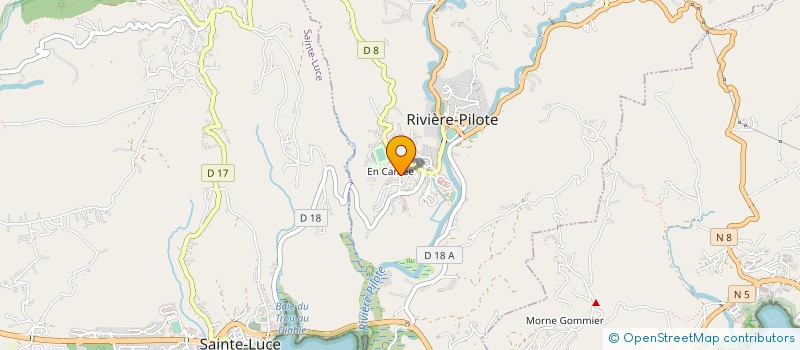 localisation de l'entreprise LE COCON DES AINES à RIVIERE-PILOTE