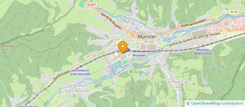 localisation de l'entreprise LE COCON DES LUCIOLES à MUNSTER
