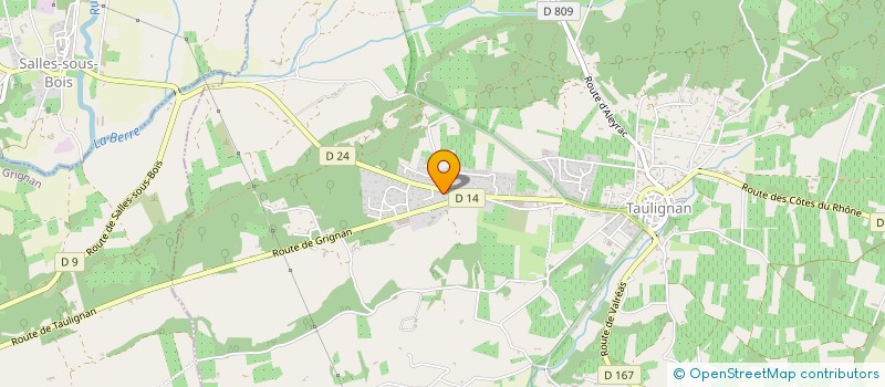 localisation de l'entreprise - LE COCON DES PETITS COLIBRIS - MAISON D'ASSISTANTE MATERNELLE  TAULIGNAN