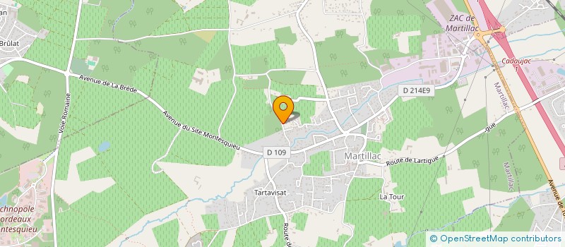 localisation de l'entreprise LE COCON DES PETITS PAPILLONS  MARTILLAC