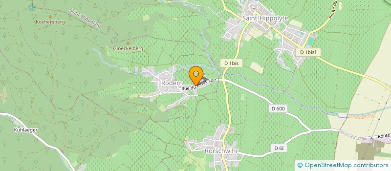 localisation de l'entreprise LE COCON DES VIGNES  RODERN