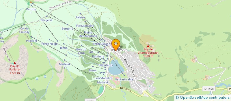 localisation de l'entreprise LE COCON DU PAVIN  BESSE-ET-SAINT-ANASTAISE