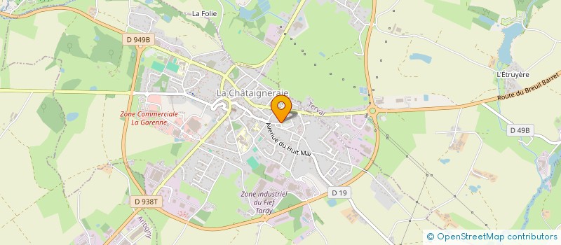 localisation de l'entreprise LE COCOON à LA CHATAIGNERAIE