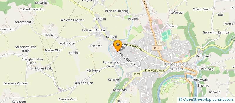 localisation de l'entreprise LE COCOON STUDIO à CHATEAUNEUF-DU-FAOU