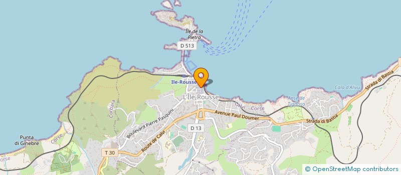 localisation de l'entreprise LE COCOTIER à L'ILE ROUSSE