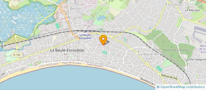 localisation de l'entreprise LE COCQ-LOUERAT  LA BAULE-ESCOUBLAC