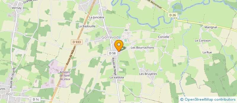 localisation de l'entreprise LE CODAMES à GORREVOD