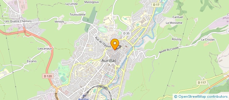localisation de l'entreprise LE CODE BAR à AURILLAC