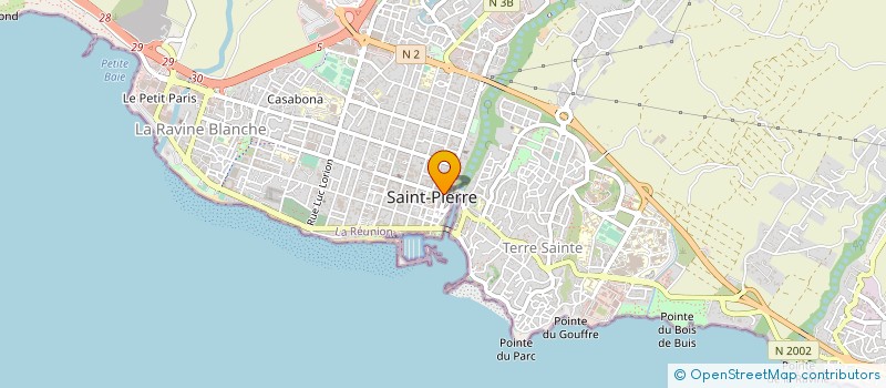 localisation de l'entreprise LE CODE BAR 974 à SAINT-PIERRE