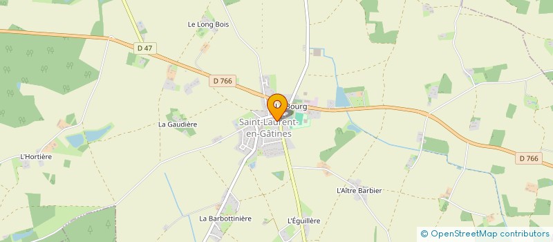 localisation de l'entreprise LE COELACANTHE  SAINT-LAURENT-EN-GATINES