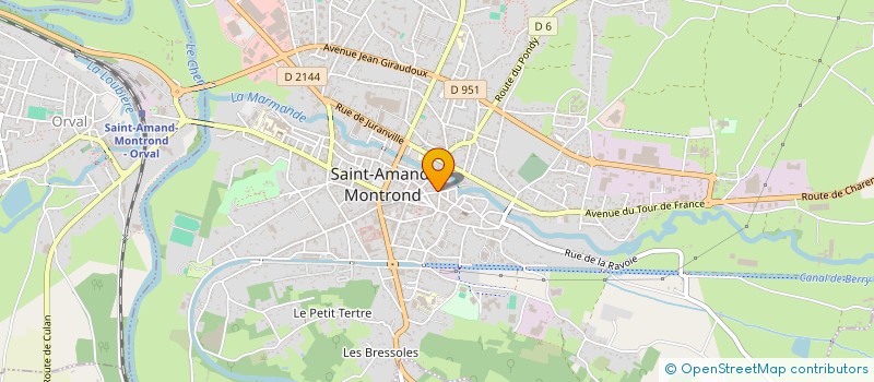 localisation de l'entreprise LE COEUR AU BOUT DU NEZ à SAINT-AMAND-MONTROND