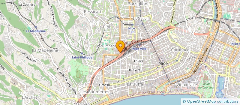 localisation de l'entreprise LE COEUR AZURIEN à NICE