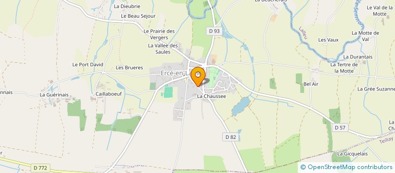 localisation de l'entreprise LE COEUR DANS LA MAIN  ERCE-EN-LAMEE