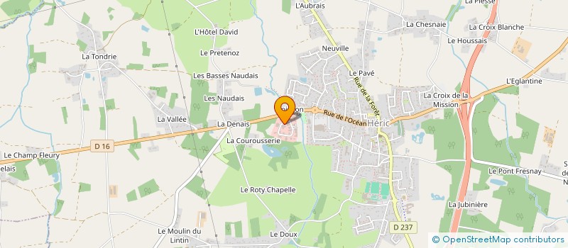 localisation de l'entreprise LE COEUR DE CHANTILLY à HERIC