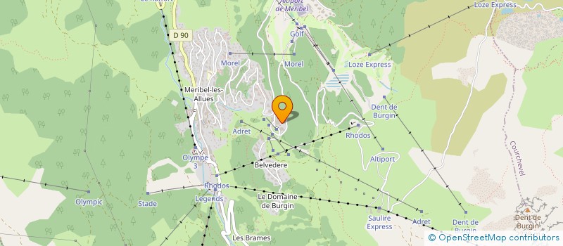 localisation de l'entreprise LE COEUR DE CRISTAL à LES ALLUES