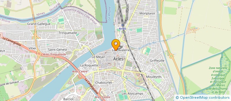 localisation de l'entreprise LE COEUR DE LA CAVALERIE  ARLES